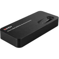 Lindy 2-Port HDMI Switch 2.1 8K60 HDR (black, bidirectional)