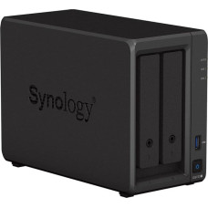 Synology NAS server DS723+ 2x0HDD 2GB DDR4 AMD R1600 3,1Ghz 2x1GbE RJ45 3Y