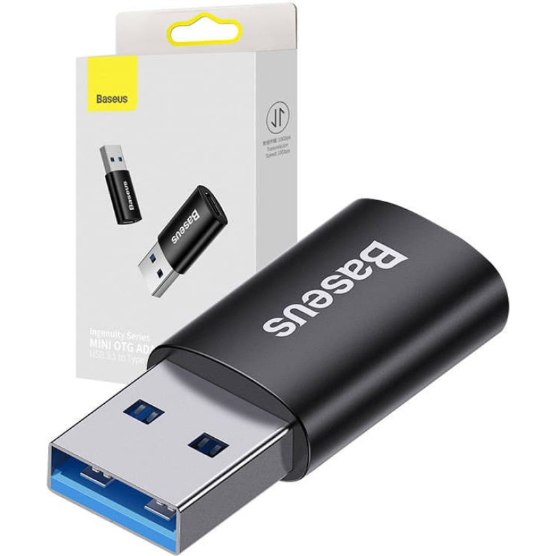 Baseus Ingenuity USB-A to USB-C adapter OTG (black)
