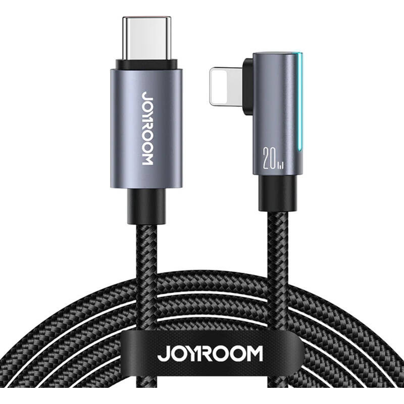 Joyroom Cable S-CL020A17 20W USB C to Lightning Angle Joyroom / 20W / 1,2m (black)