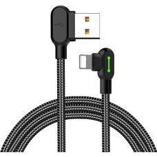 Mcdodo Angle USB Lightning Cable Mcdodo CA-4674 LED, 0.5m (Black)