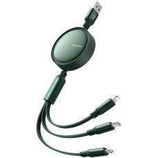 Mcdodo 3in1 USB to USB-C / Lightning / Micro USB Cable, Mcdodo CA-7257, 3.5A, 1.2m (green)