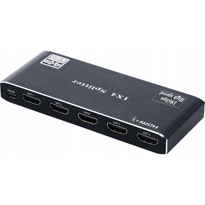 Pawonik SPLITTER HDMI 2.0 1x4 ROZDZIELACZ ULTRA HD UHD 4K HDCP 2.2 HDR10