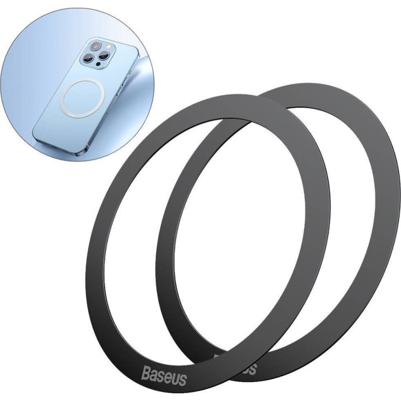 Baseus Halo Magnetic Ring for phones, , MagSafe (black)