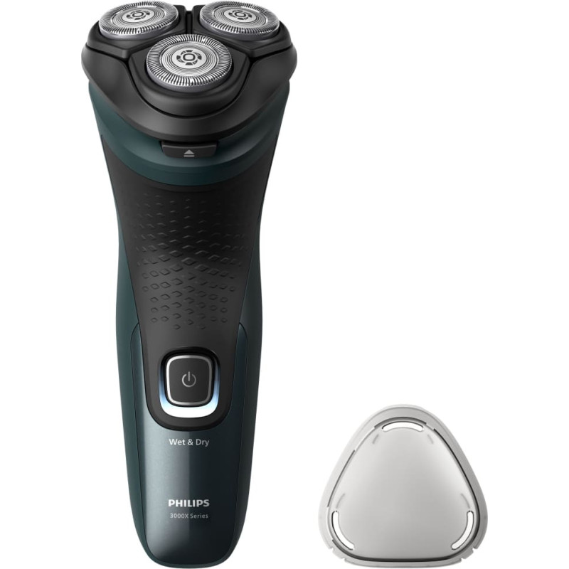 Philips X3052/00 vīrie&scaron;u skuveklis Rotācijas skuveklis Trimmeris Melns, Zaļ&scaron;