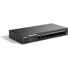 Dahua Technology Switch|DAHUA|10-Port Economical Gigabit PoE Switch with 8-Port PoE|Type L2|SG1010LP