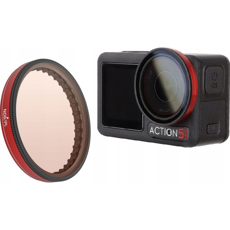 Sunnylife Filtr Hybrydowy 2w1 Polaryzacyjny Pl Nd8 Do Dji Osmo Action 5 Pro / 5pro / 4 / 3 / Fi903-8