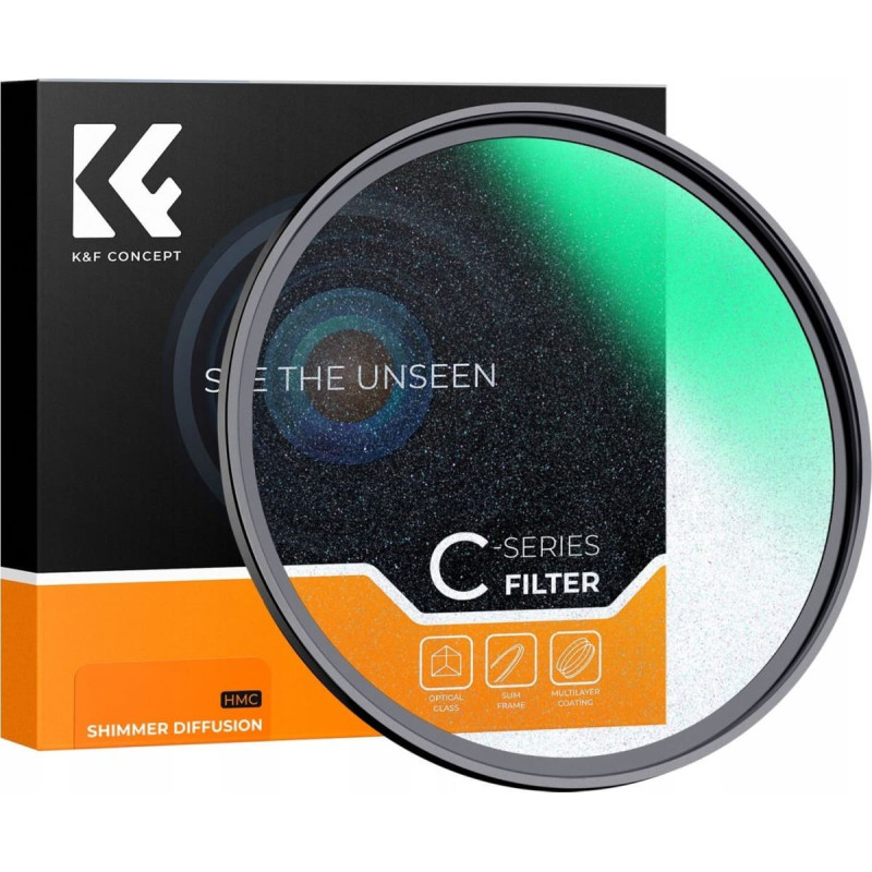 K&F Concept Filtr Błyszczący Dyfuzor Błysk Dyfuzyjny HMC Shimm Nano C K&F na 58 mm 58mm / KF01.2783