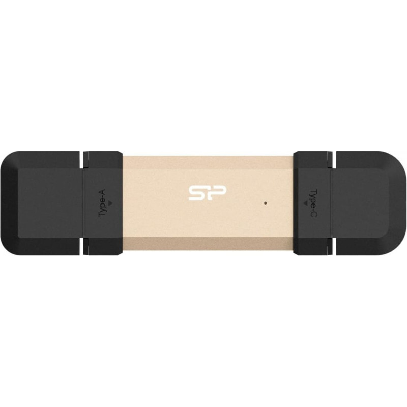Silicon Power DS72 | 1000 GB | USB Type-A and USB Type-C 3.2 Gen 2 | Gold