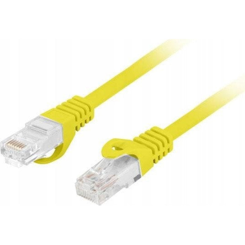 Lanberg Patchcord Lanberg UTP kat.6 0,5m LSZH CU fluke passed ż&oacute;łty