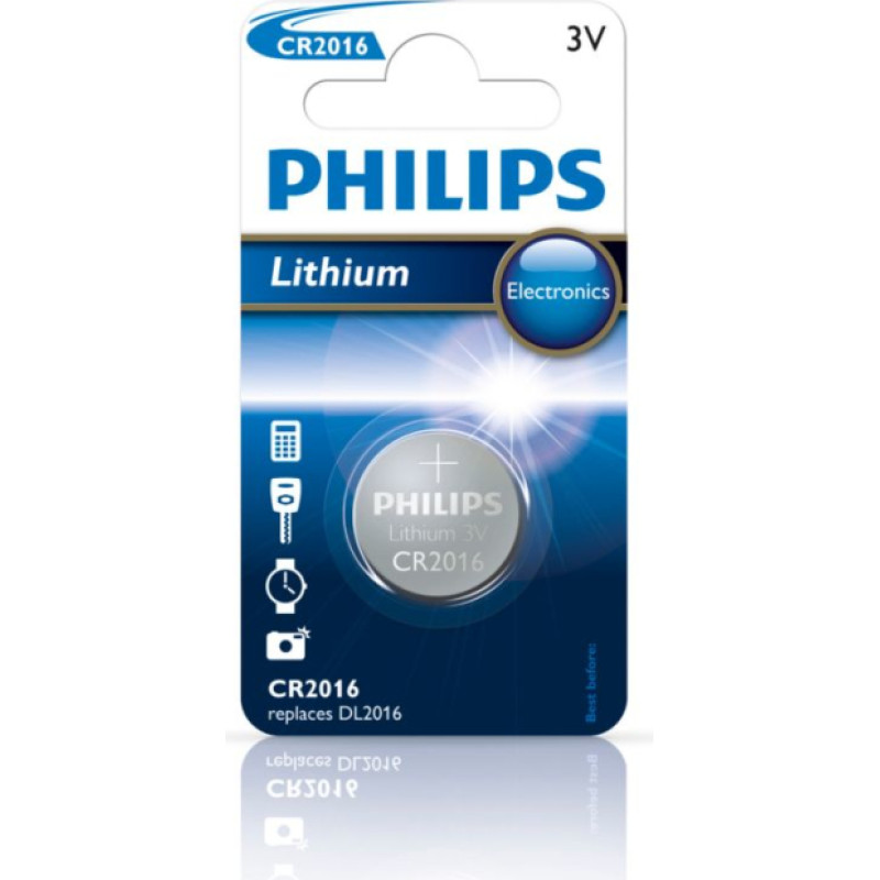Philips CR2016 battery 80mAh 1 pcs.