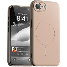 Mercury Goospery Etui Mercury Semi-Silicone MagSafe do    iPhone 16e r&oacute;żowo-piaskowy