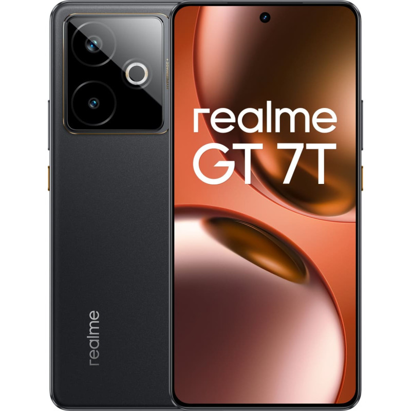 Realme GT 7T 17,3 cm (6.8") Dual SIM Android 15 5G USB Type-C 12 GB 256 GB 7000 mAh Czarny