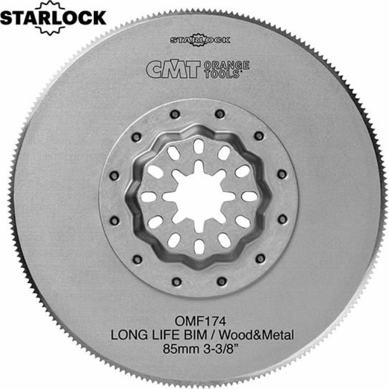 CMT Multiinstrumenta asmens kokam un metālam 85mm BiM Co8 Z1,27m, CMT