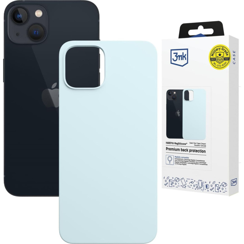 3MK Etui 3MK Hardy MagSilicone do Apple      iPhone 15 Plus niebieski