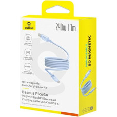 Baseus PicoGo Magnetic Charging Cable USB-C 240W 1m, blue