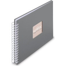 Hama Fine Art  Spiral Steingrau 28x24 50 wei&szlig;e Seiten    9837