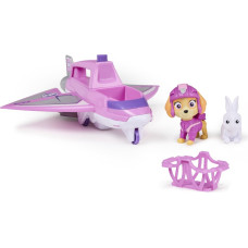 Spin Master Spinmaster Paw Patrol Air Rescue - Skye's rescue plane with retractable claw and rescue basket, with Skye toy figure and bunny