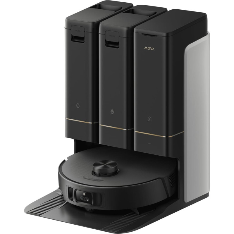 Mova Z50 Ultra, robot vacuum cleaner, black (matte), including all-in-one base station