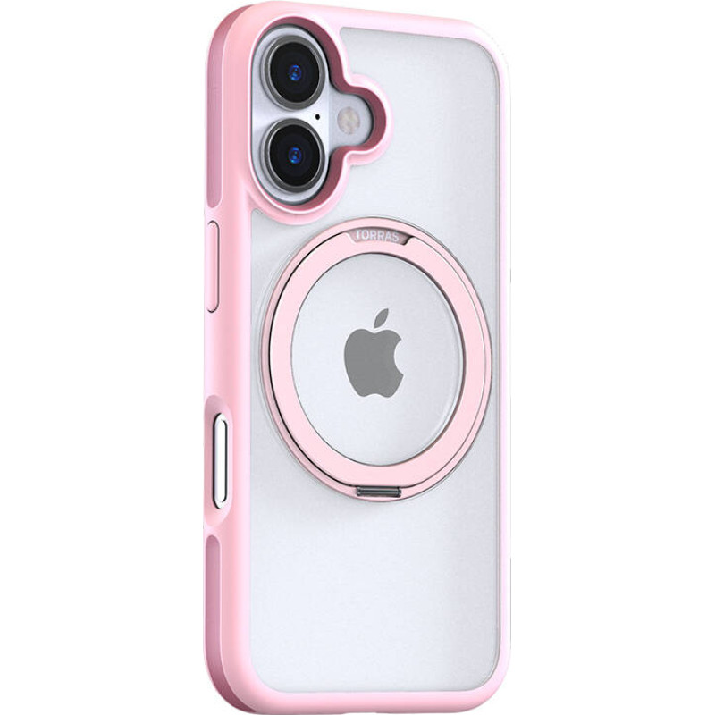 Torras Ostand R Fusion Case for iPhone 16 (Pink)