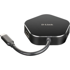 D-Link DUB-M420 4 ? in ? 1 USB ? C hub with HDMI / USB ? C charging port, USB hub (black / silver)