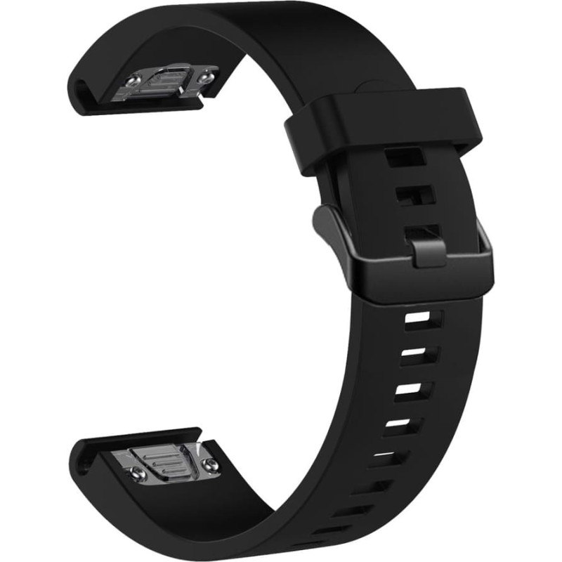 Fixed | Silicone Strap for Garmin QuickFit 20mm | Black