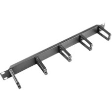 Lanberg Cable organizer 1U type B for cabinet 19''' Black (AK-1202-B)