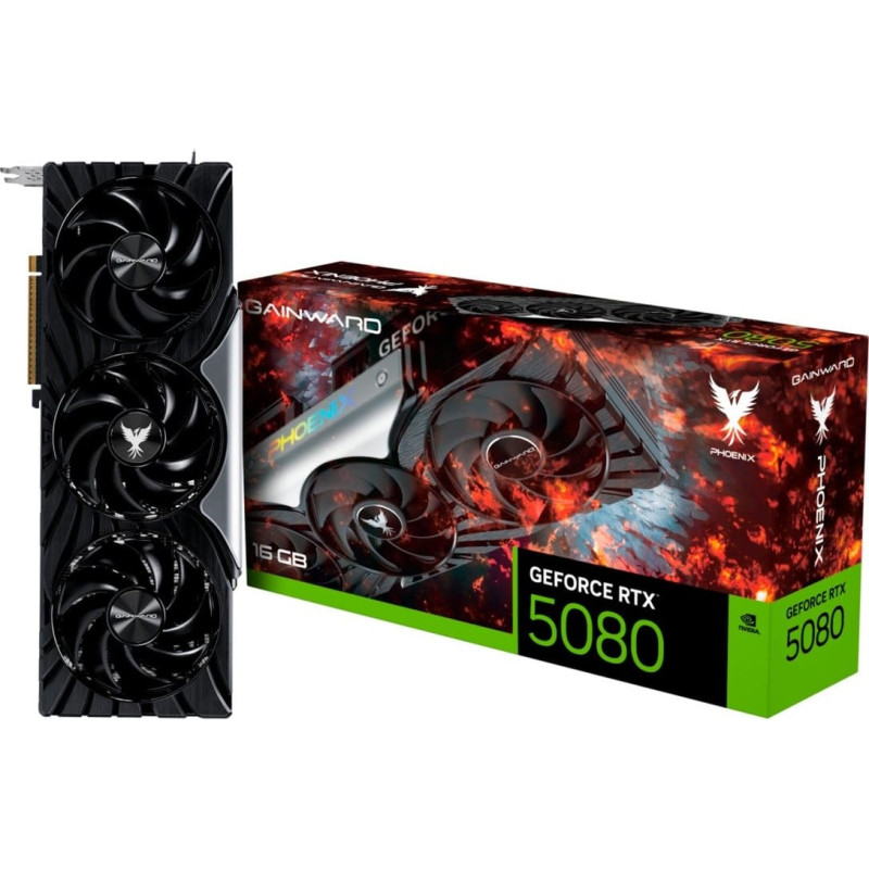 Gainward GeForce RTX 5080 Phoenix, graphics card DLSS 4, 3x DisplayPort, 1x HDMI 2.1