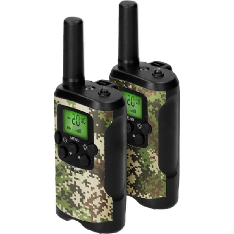 Alecto Walkie Talkie 2er Set f&uuml;r Kinder, 7 km Reichw., camoufl.