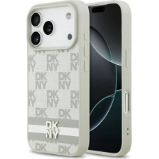 Dkny Etui DKNY Checkered with Printed Stripes  do iPhone 17 Pro bezowy