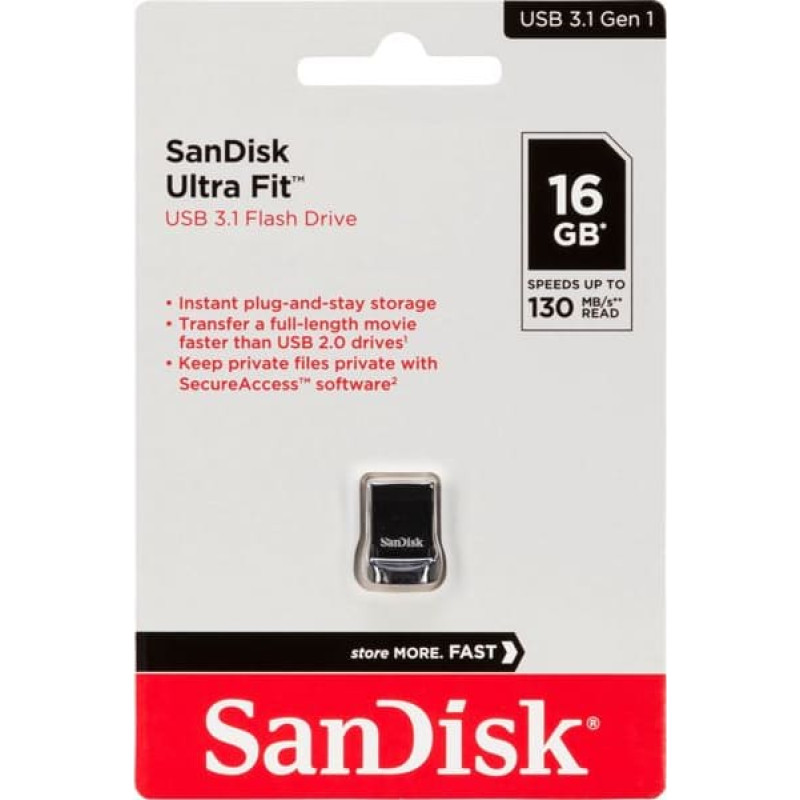Sandisk Cruzer Ultra Fit    16GB USB 3.1         SDCZ430-016G-G46