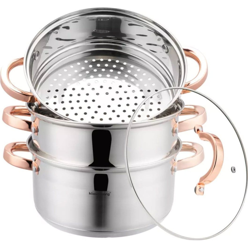 Klausberg GARNEK NA PARĘ KLAUSBERG 4 ELEM. 22cm KB-7732 ROSE GOLD