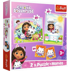 Trefl Puzzle 2w1 memos Gabi with a cat friend Gabbys Dollhouse