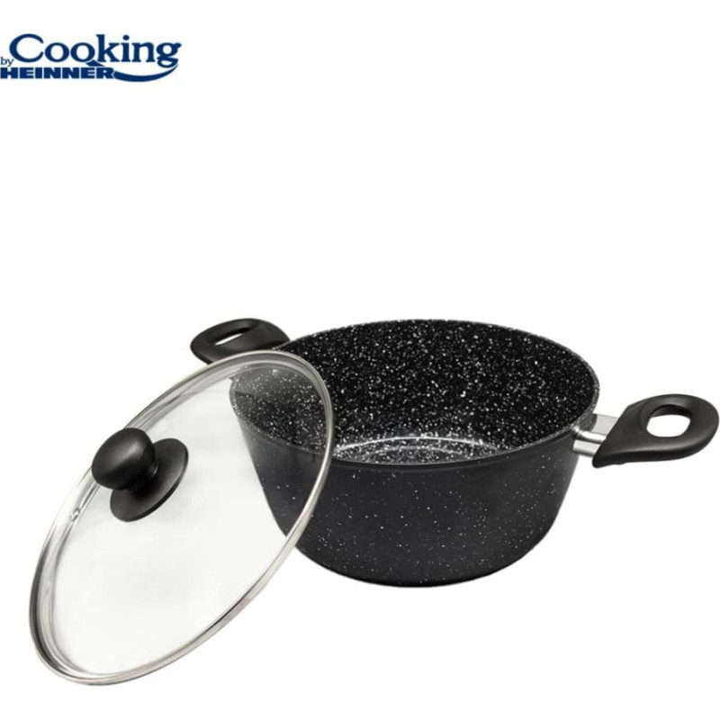 Pot with lid aluminium with ceramic coating 2.8L 22x9 cm HR-NL-22S, COOKING BY HEINNER