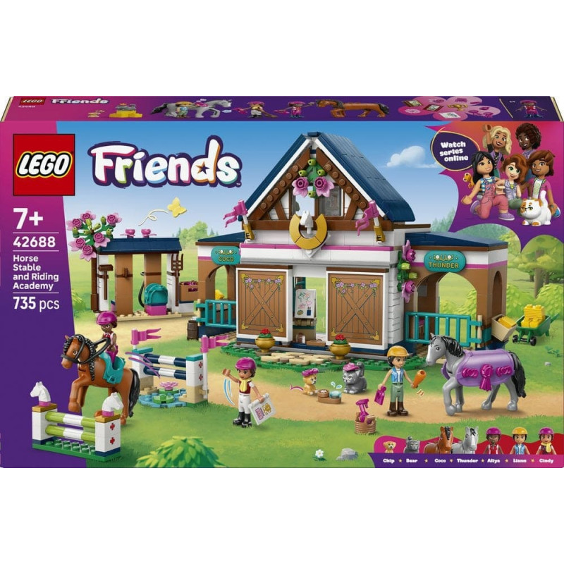 Lego Friends Stadnina i szk&oacute;łka jeździecka (42688)