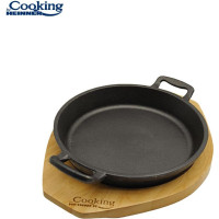 Pan with wooden trivet cast iron 20cm HR-ZVC-T20 HEINNER