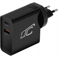 LTC Ładowarka LTC Ładowarka sieciowa MAX QC 3.0 PD 65W USB QC 3A GN.EU/USA czarna