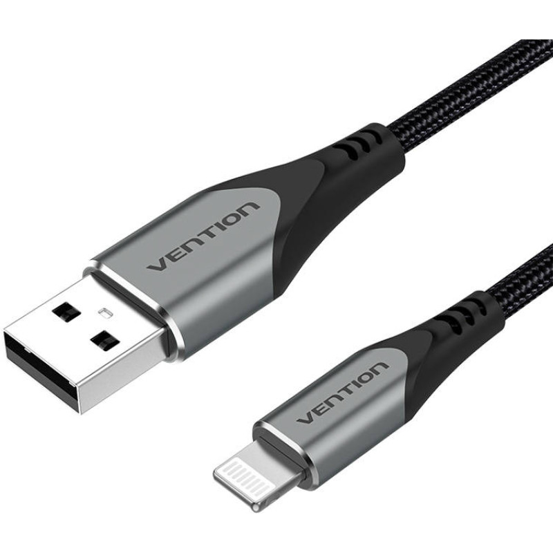 Vention Cable USB 2.0 to Lightning, Vention LABHF 2.4A 1m (Gray)