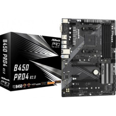 Asrock B450 PRO4 R2.0 AM4 4DDR 4 DP/HDMI M.2 USB3.2 AT