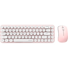 Mofii Wireless keyboard + mouse set MOFII Bean 2.4G (White-Pink)