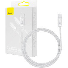 Baseus Cable USB-C to USB-C Baseus, 100W, 1m (white)