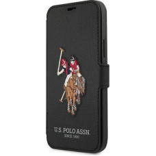 U.s. Polo Assn US Polo USFLBKP12SPUGFLBK iPhone 12 mini 5.4" black/black book Polo Embroidery Collection
