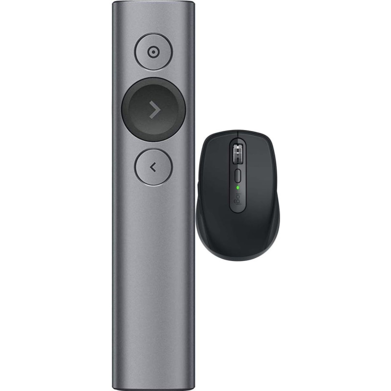 Logitech Spotlight Presentation Remote Szary (910-004861) + MX Anywhere 3S Graphite (910-006929)