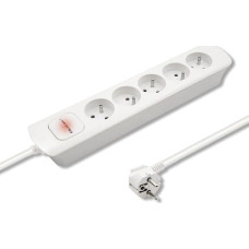 Qoltec Power strip Qoltec 5 sockets 1.8 m white (50276)