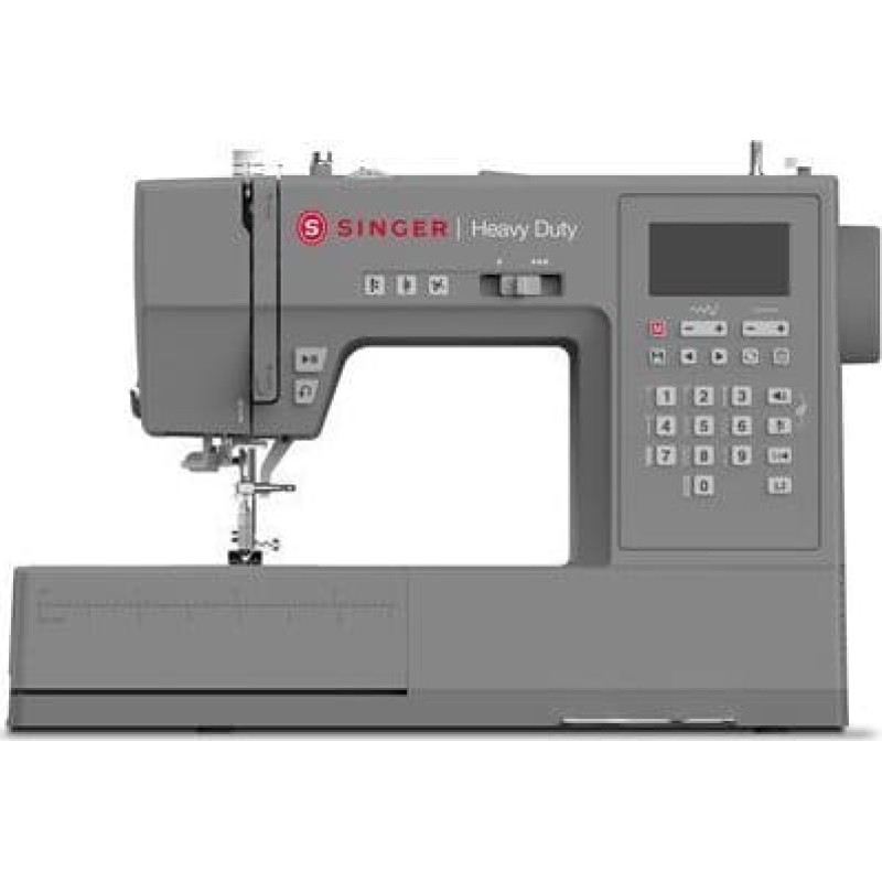 Singer | Computerized Sewing Machine | HD6800C Heavy Duty | Number of stitches 586 | Number of buttonholes 9 | Grey