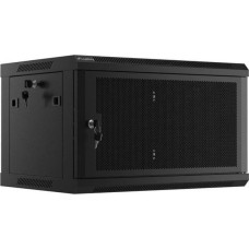 Lanberg | Rack cabinet 19" wall-mount 6U/600x450 with perforated door (flat pack) | WF01-6406-23B | Black