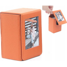 Loveinstant Ramka LoveInstant Futerał Etui Case Pudełko Box Na 100x Zdjęcia Do Fuji Instax Mini 12 11 40 9 8 7 Evo Link Liplay / Brązowy