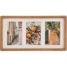 Atmosphera Ramka Atmosphera Multiramka na zdjęcia MILEA, 3 zdjęcia, drewniana