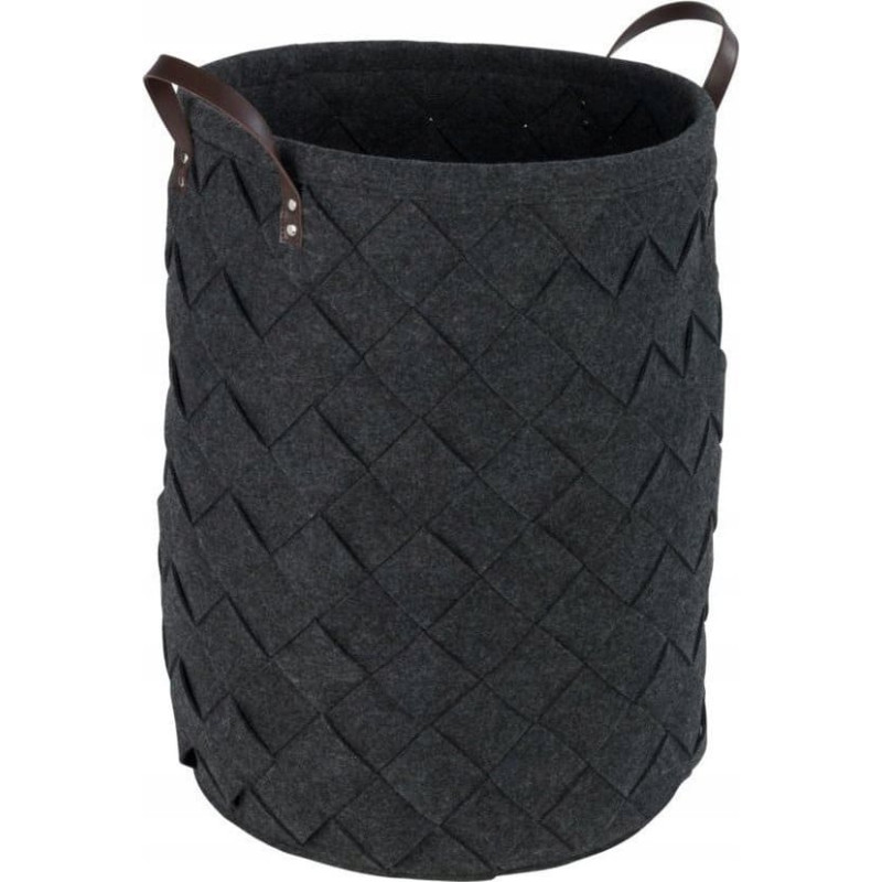 Wenko Kosz na pranie okrągły TROVO, antracytowy, WENKO