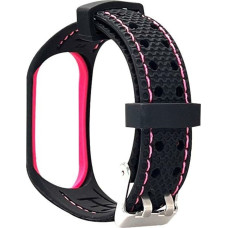 Beline Beline pasek Mi Band 3/4 Sport czarno-r&oacute;żowy black/pink